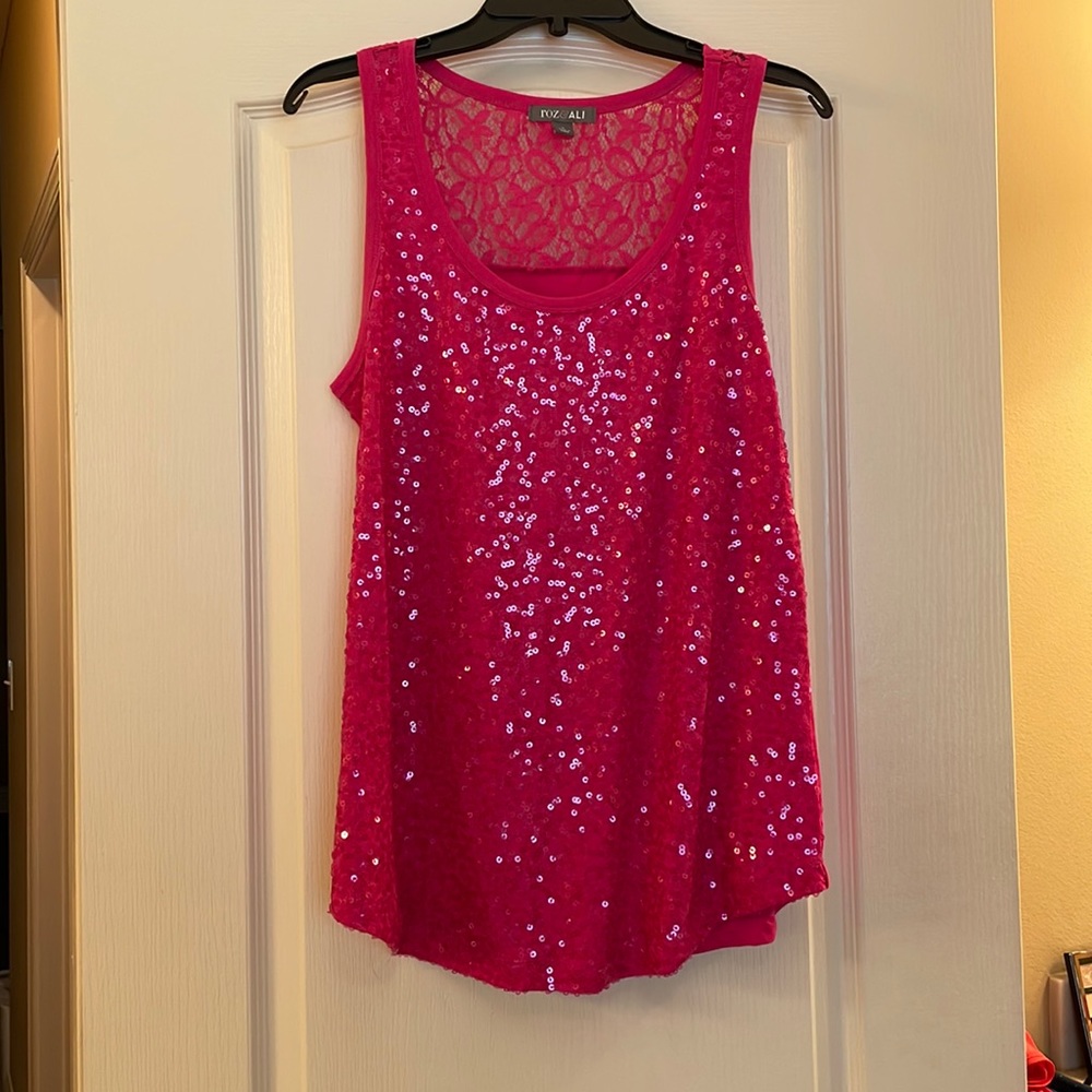 Roz&Ali Sequin Tank Top